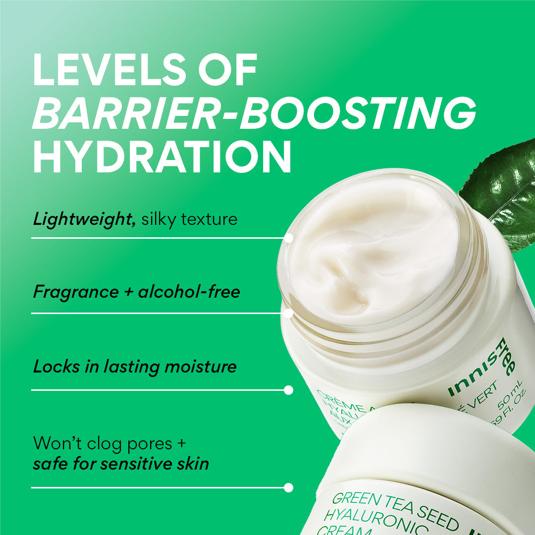 Green Tea Seed Hyaluronic Acid Cream – Face Moisturizer