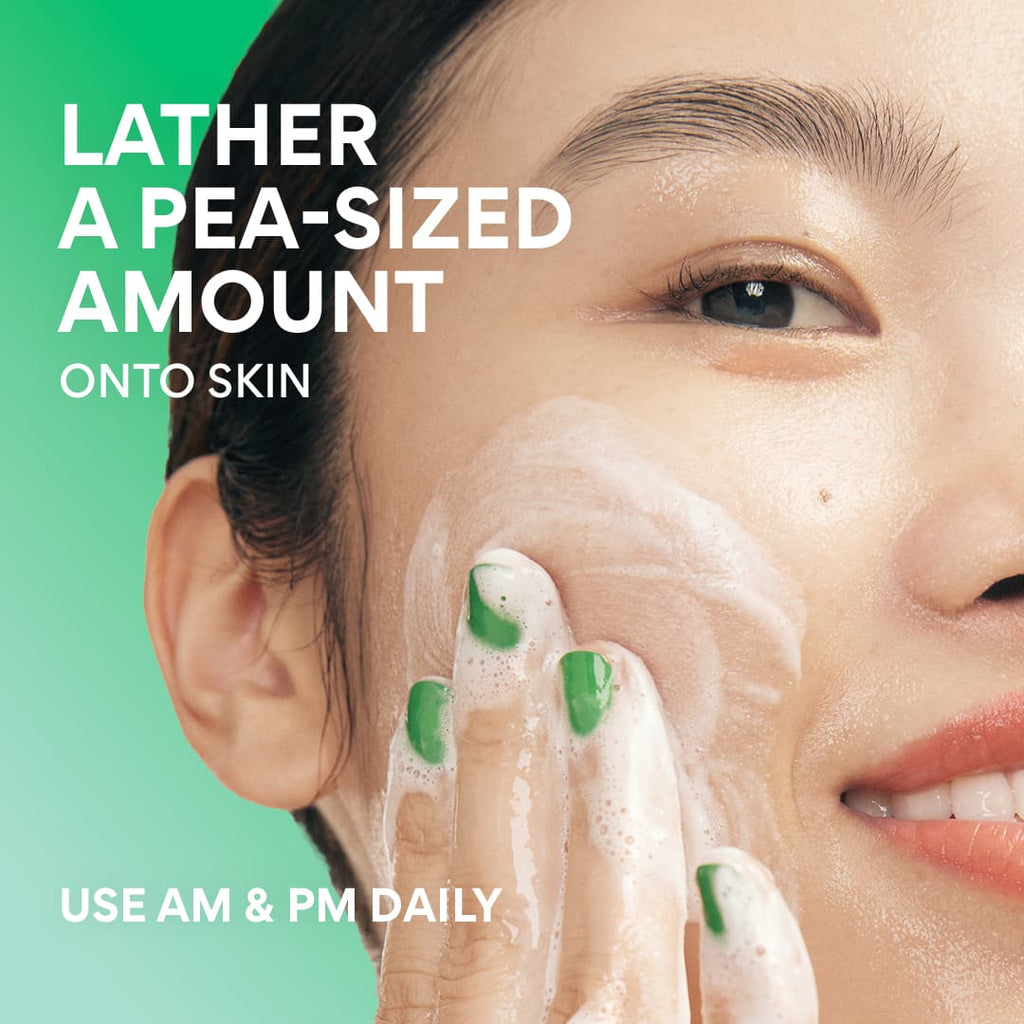 Green Tea Amino Acid Cleansing Foam – Gentle Face Cleanser