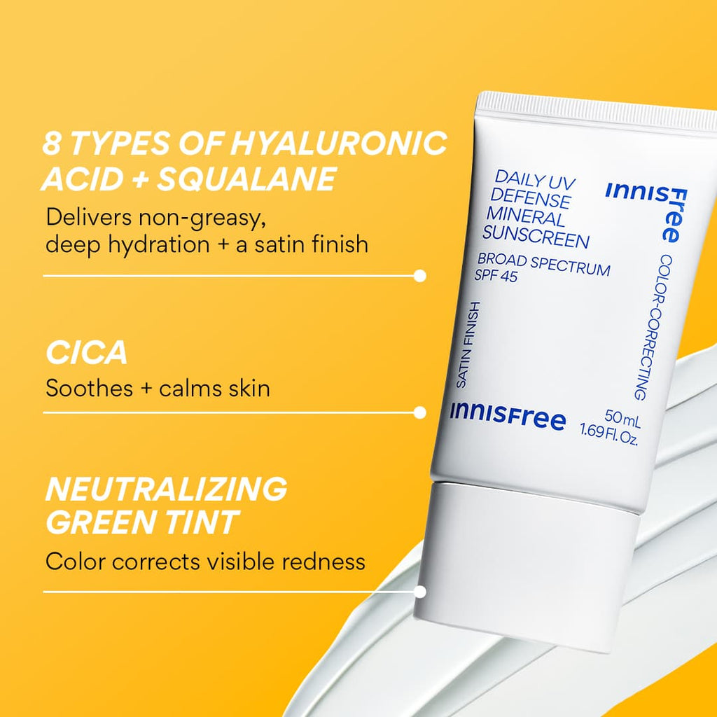 Daily UV Defense Mineral Sunscreen Broad Spectrum SPF 45 with Color Correcting