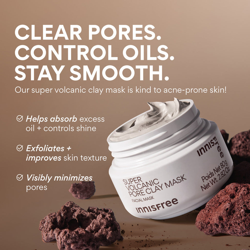 Super Volcanic Pore Clay Mask – Deep Cleanse & Clear Face Pores