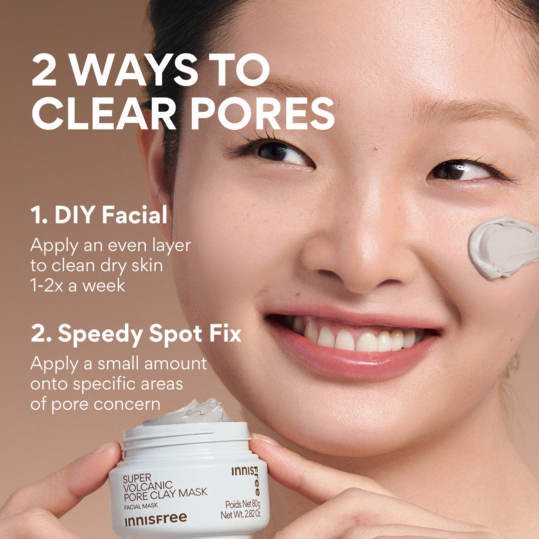 Super Volcanic Pore Clay Mask – Deep Cleanse & Clear Face Pores